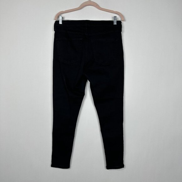 2/$30 Topshop Jamie High Rise Ankle Skinny Raw Black 32 #9382 - Picture 4 of 9